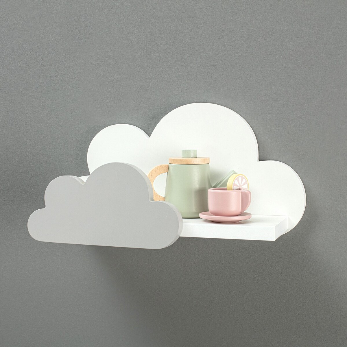 Półka Clouds Premium 38x16x19cm grey, 38 x 16 x 19 cm