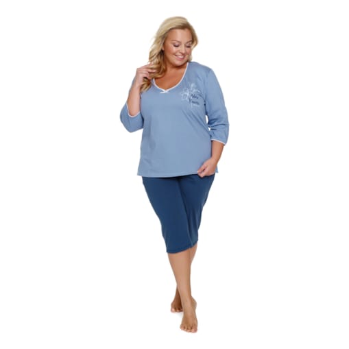 Doctor Nap Niebieska piżama damska - L