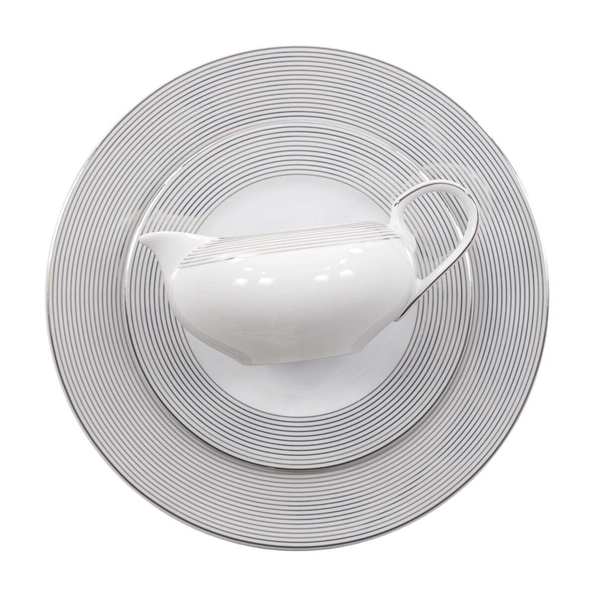 Serwis obiadowy dla 12 osób 44 el. Yvonne Linea Platynowa E520