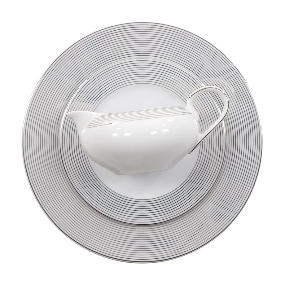 Serwis obiadowy dla 12 osób 44 el. Yvonne Linea Platynowa E520