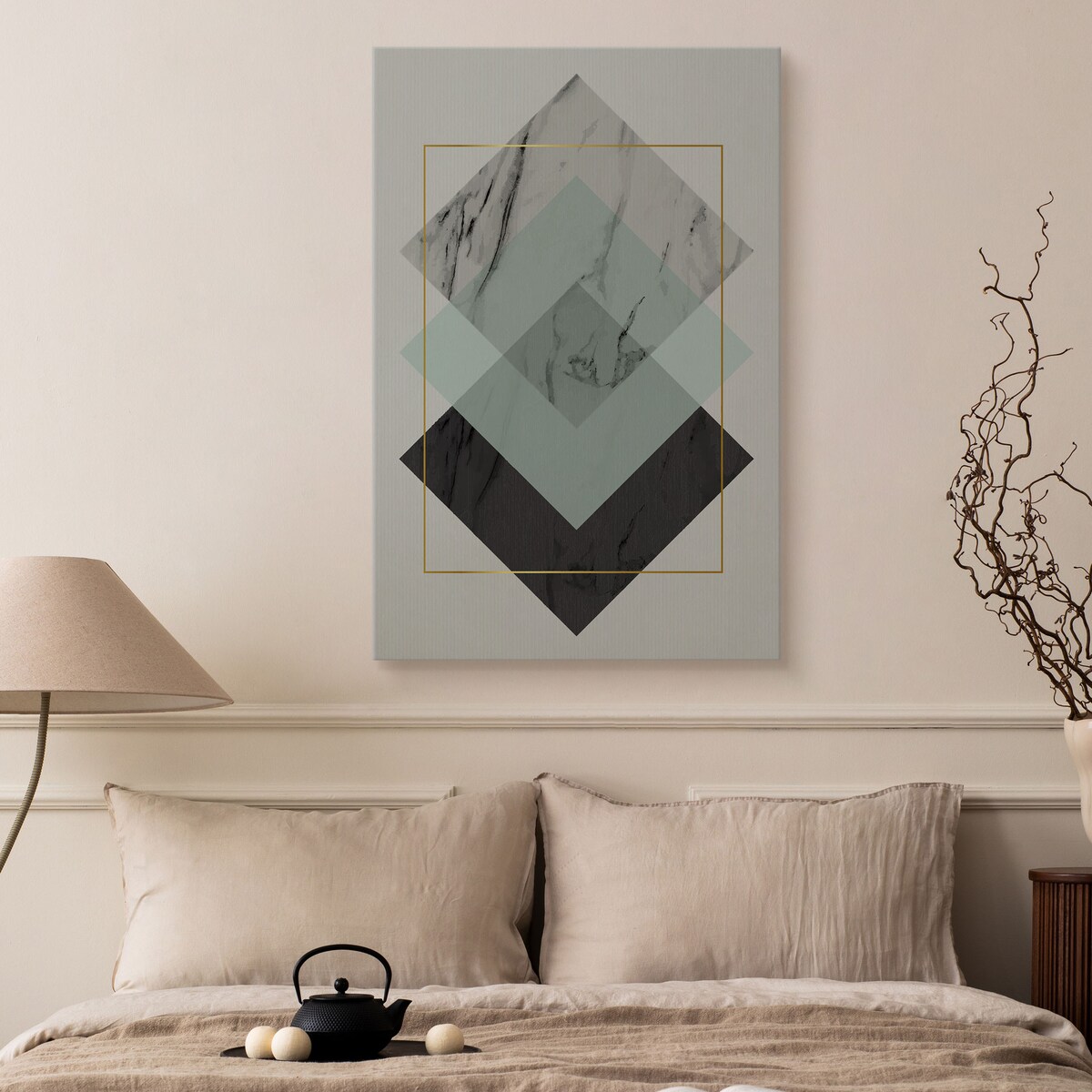 Obraz Minimalistyczny Wzór Marmuru W Stylu Glamour 80x120cm