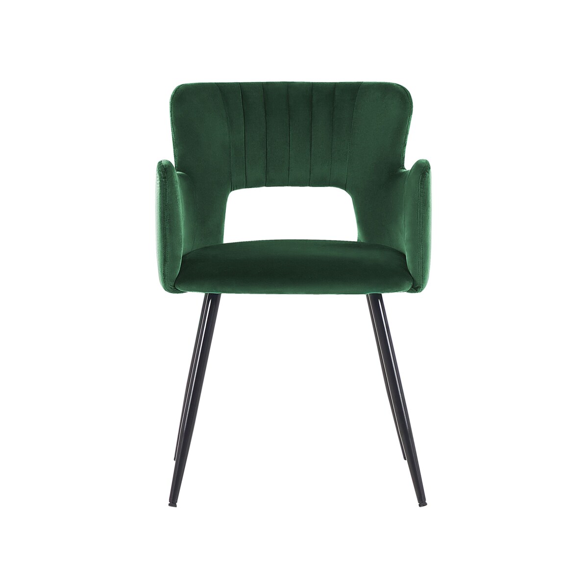 2 krzesła do jadalni welurowe szmaragdowa zieleń SANILAC