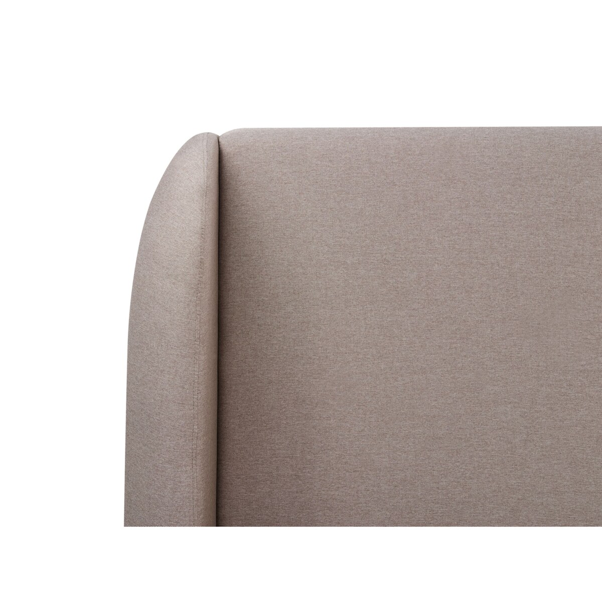 Łóżko z pojemnikiem MONESTIER 160 x 200 cm Beżowoszary