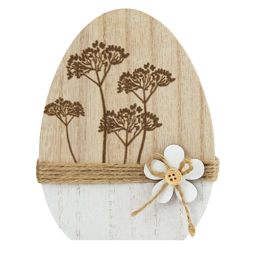 Ozdoba Jajko Wielkanocne 14 Cm Dekoracja Pisanka Na Stół Drewniane Koper