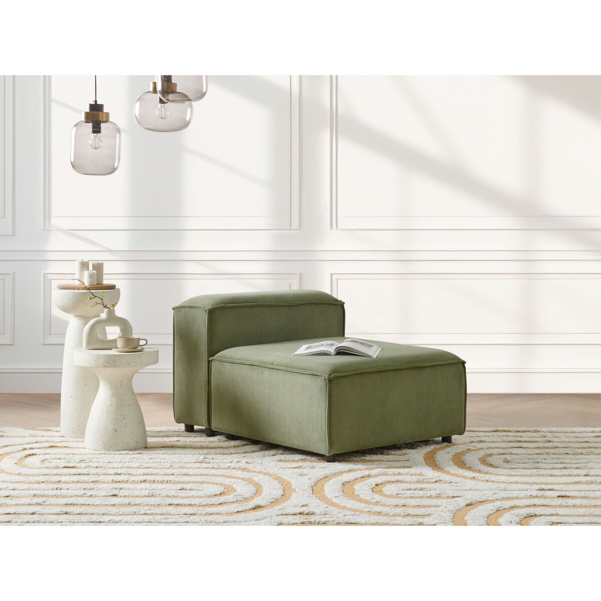 Moduł 1-osobowy sztruksowy zielony ARDAL