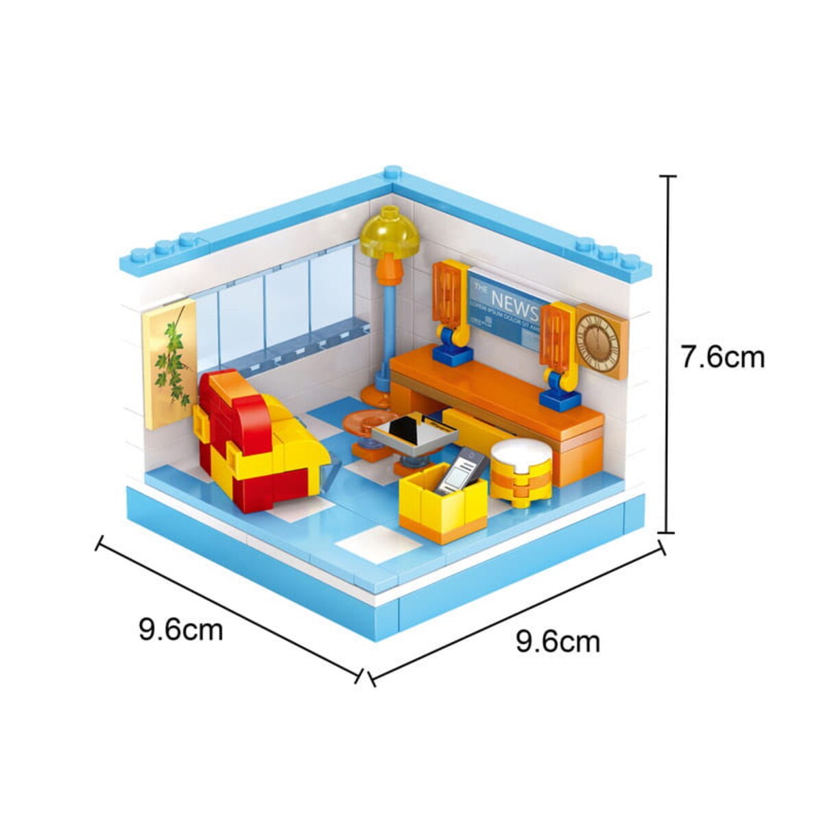 SALON - mini pokoik z klocków - Ausini - 137 elementów