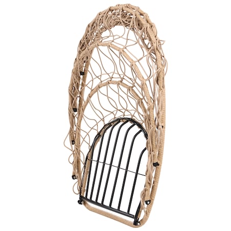 Fotel wiszący ze stojakiem MORNESE Metal Naturalny