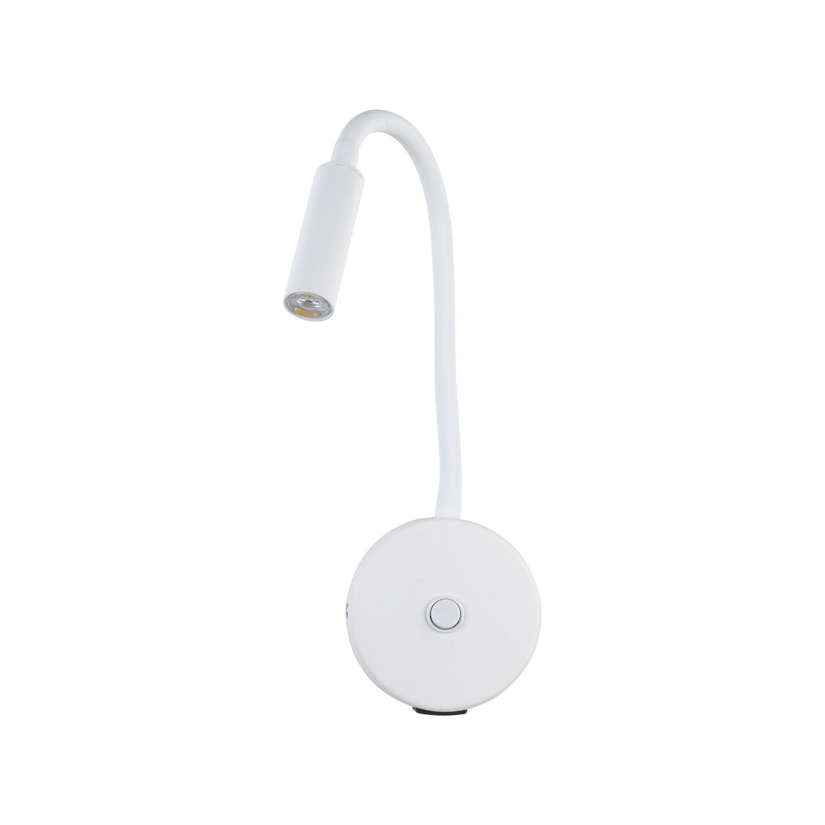 Kinkiet na wysięgniku TK Lighting LAGOS WHITE 10202 z włącznikiem i USB, biały, G9, nowoczesna lampka do czytania