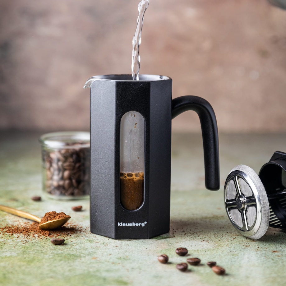 Zaparzacz do kawy herbaty 0.35L French Press czarny KLAUSBERG