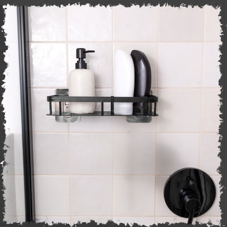 2 szt półka wisząca samoprzylepna loft ścienna łazienkowa pod prysznic