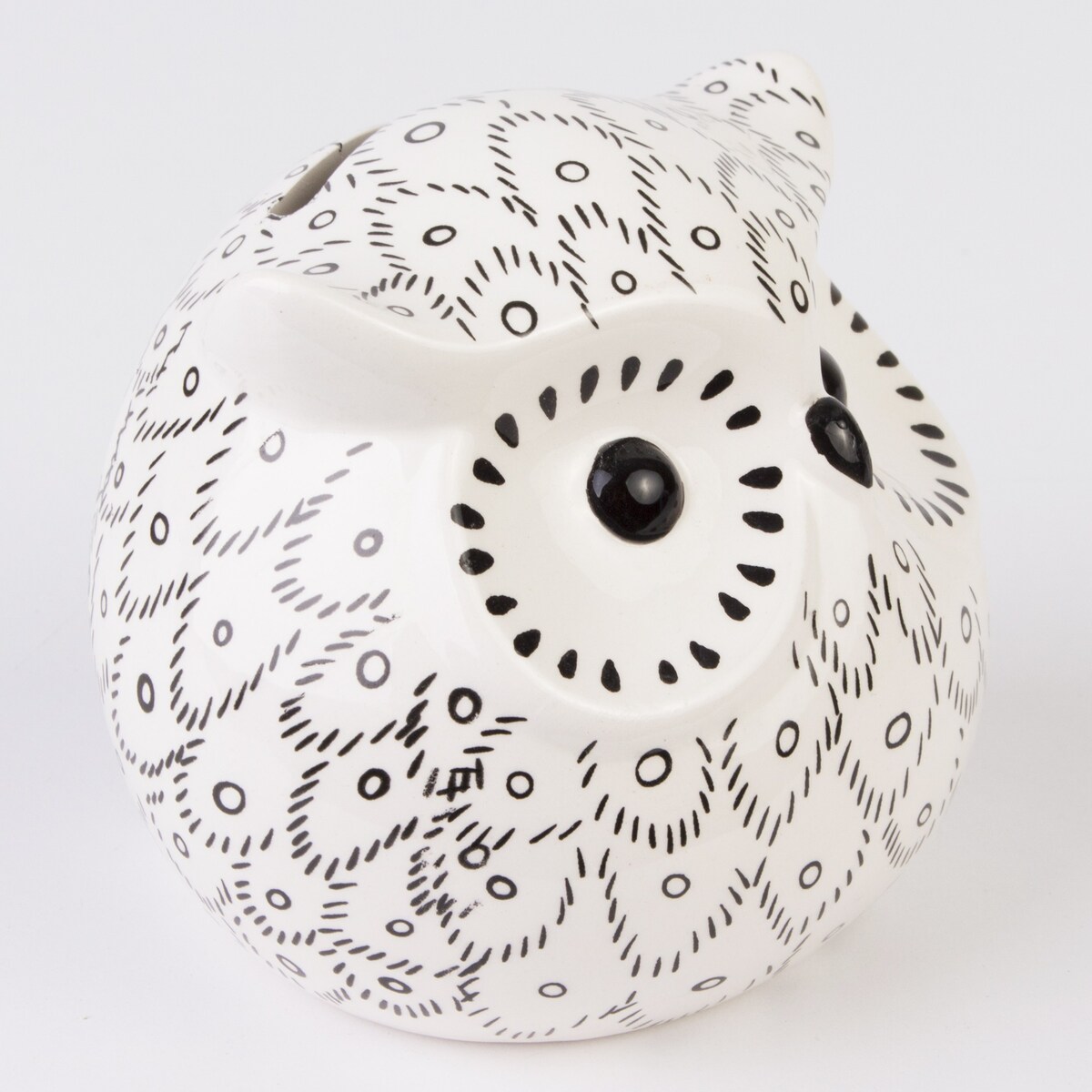 Skarbonka ceramiczna - 8x8,5x8,5 cm SOWA small