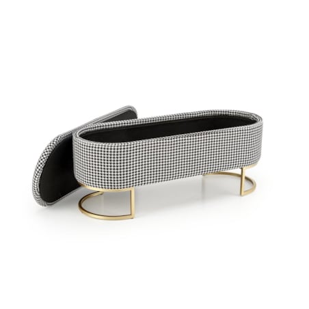 ŁAWKA ZE SCHOWKIEM Edessa w pepitkę ZŁOTA PODSTAWA