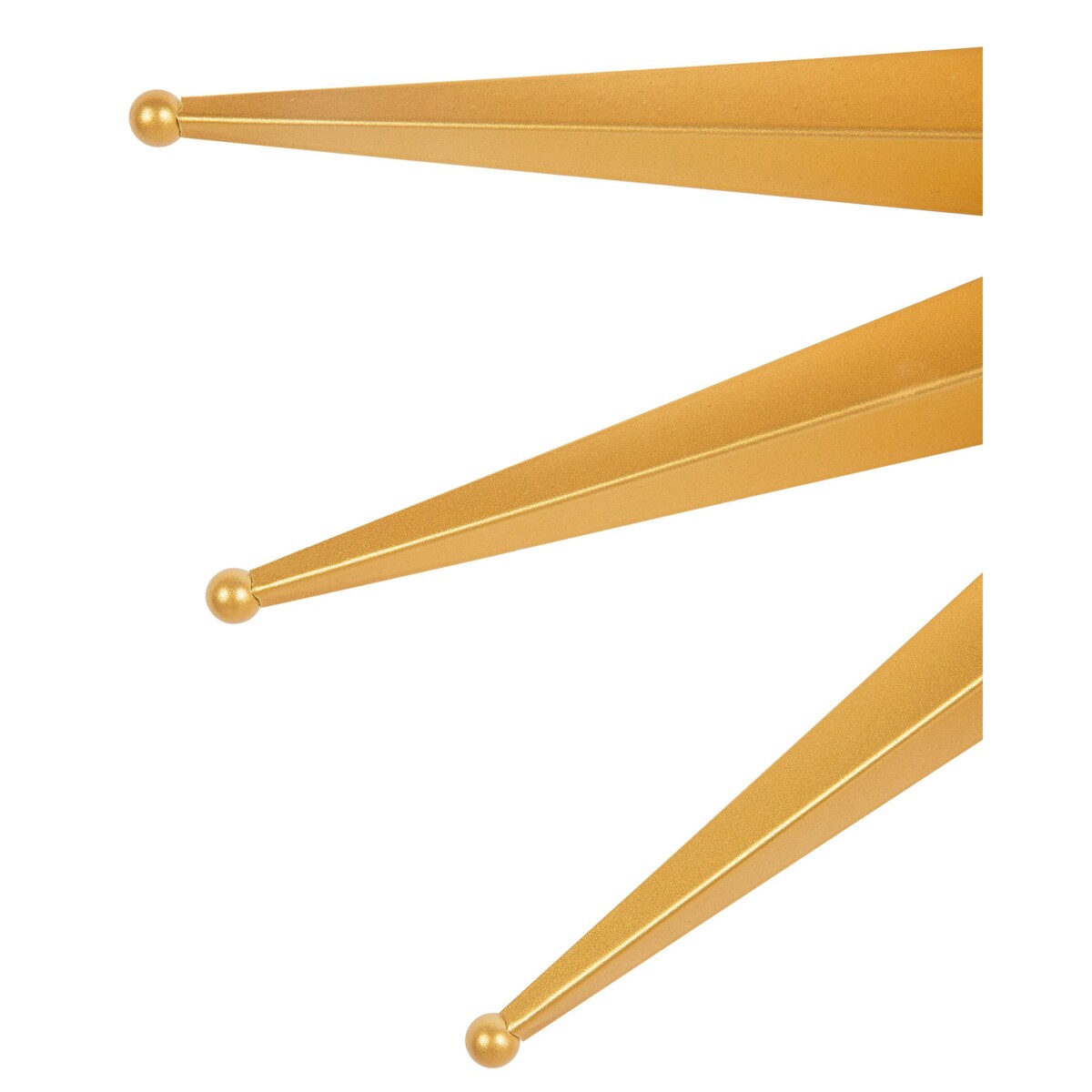 Metalowe lustro ścienne słońce ø 60 cm złote PERELLI