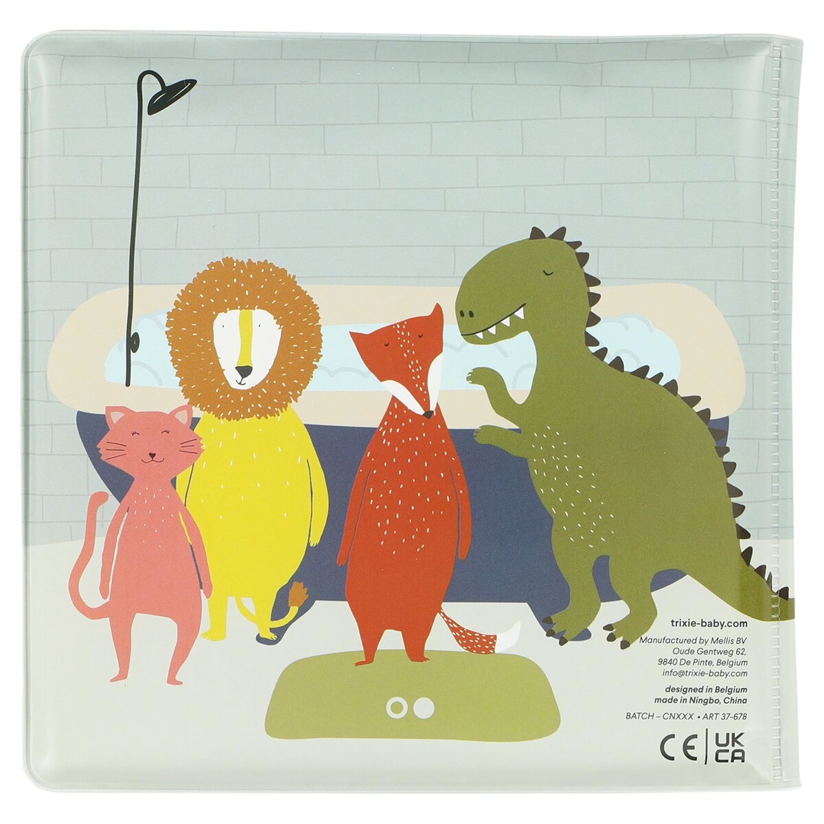 Kąpielowa książeczka do kolorowania - Błotny Dinozaur Trixie Baby