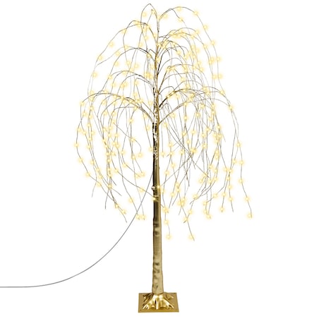 Dekoracja ogrodowa LED BALIONI Drzewko 180 cm Złoty