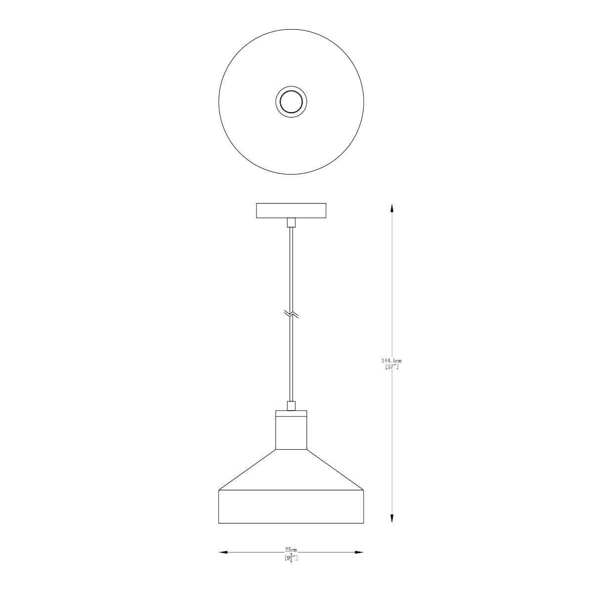Wisząca lampa kuchenna Sigma metalowa nad stół czarna