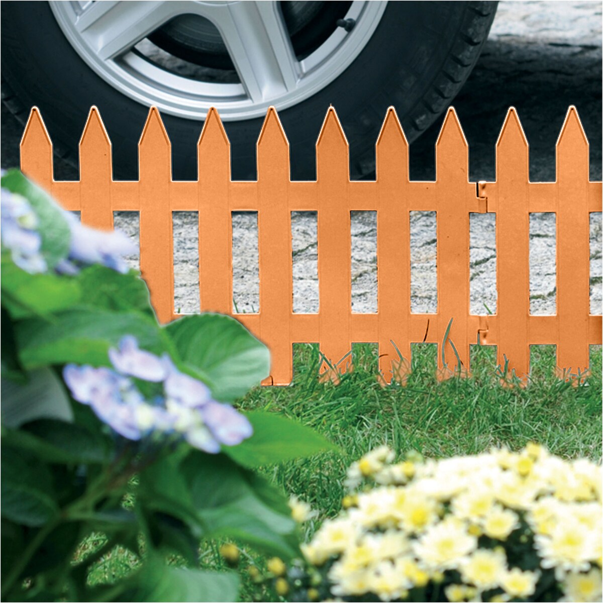 Płotek Ogrodowy 3,22 M Obrzeże Trawnikowe Palisada Terakota