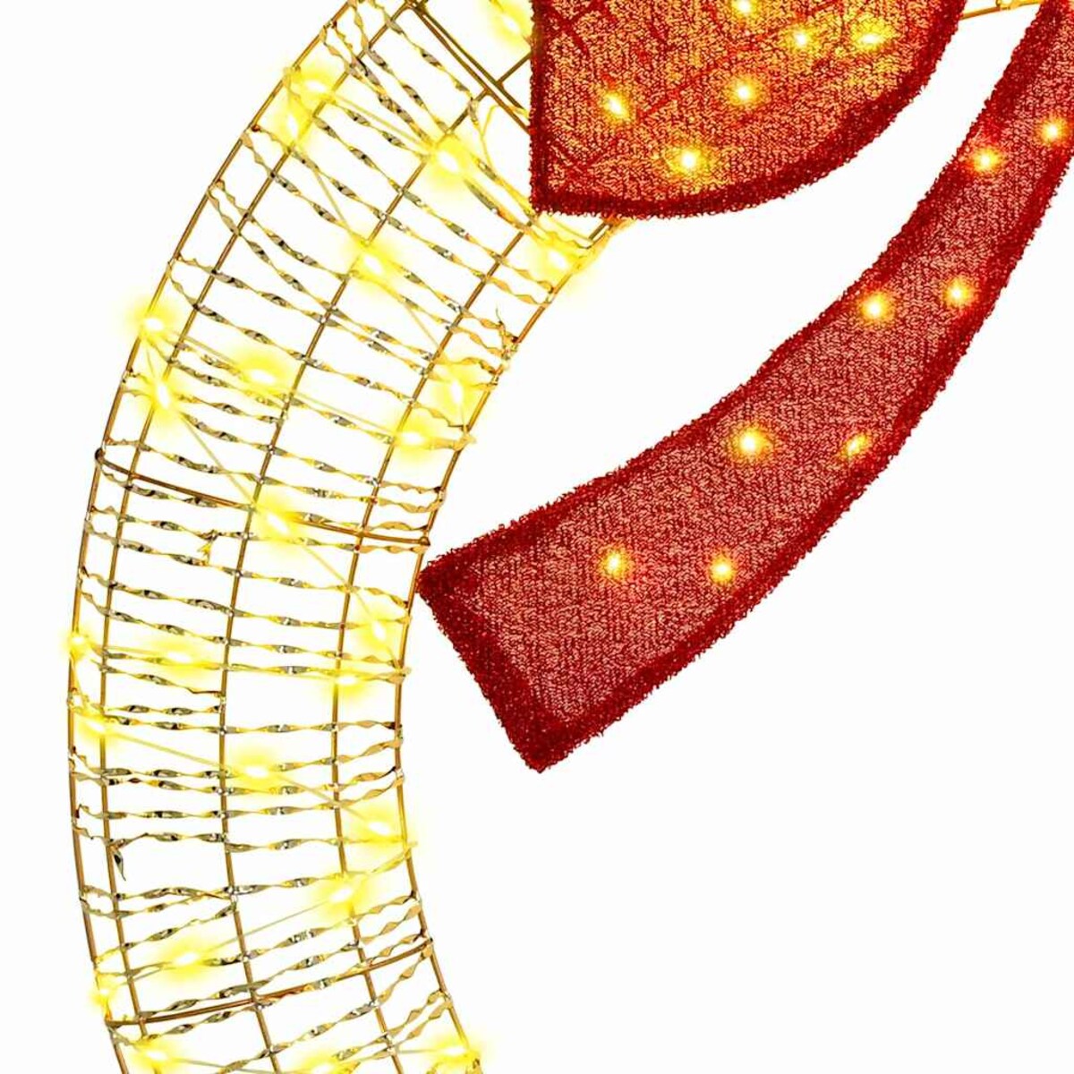 vidaXL Wianek z 150 diodami LED Ciepła biel 120 cm PET