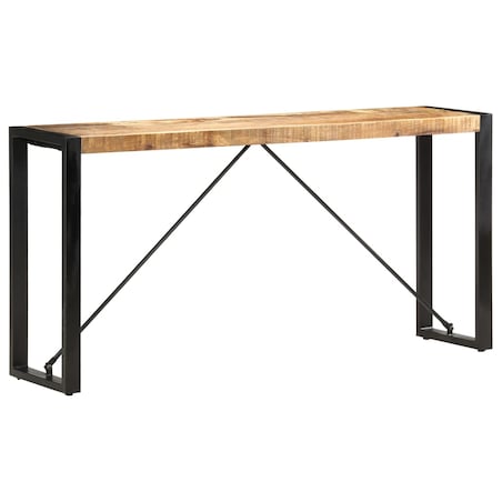 vidaXL Stolik typu konsola, 150 x 35 x 76 cm, lite drewno mango