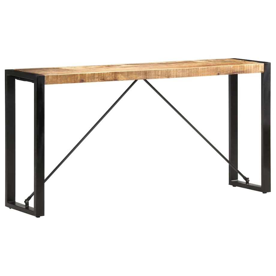 vidaXL Stolik typu konsola, 150 x 35 x 76 cm, lite drewno mango