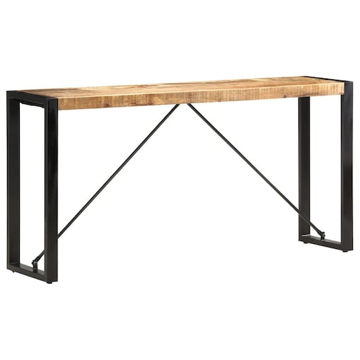 vidaXL Stolik typu konsola, 150 x 35 x 76 cm, lite drewno mango