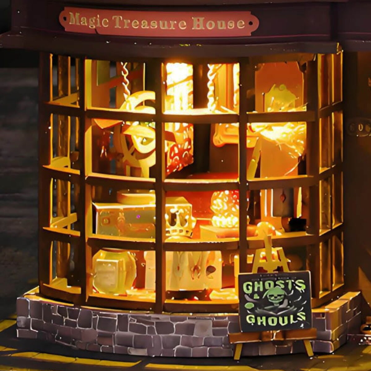 Miniaturowy domek - Skarbiec magicznych artefaktów