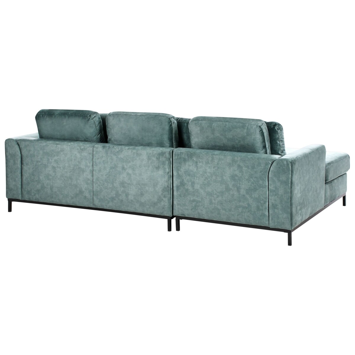 Narożnik prawostronny welurowy lazurowy OSLO