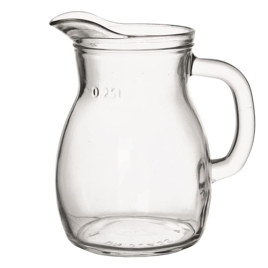 Dzbanek Szklany do Wody Soku Lemoniady Napojów z Uchwytem 300 ml Poręczny