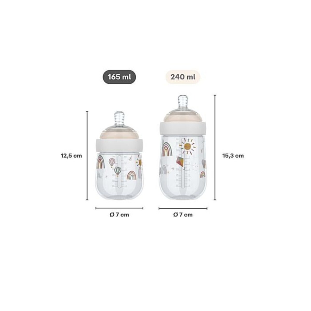 Butelka ze smoczkiem Mio 165 ml Forest Friends 108061065408
