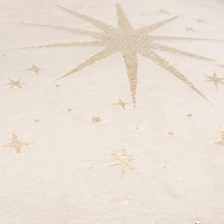 Poduszka futerkowa ze złotymi gwiazdkami Magi 40x40 cm