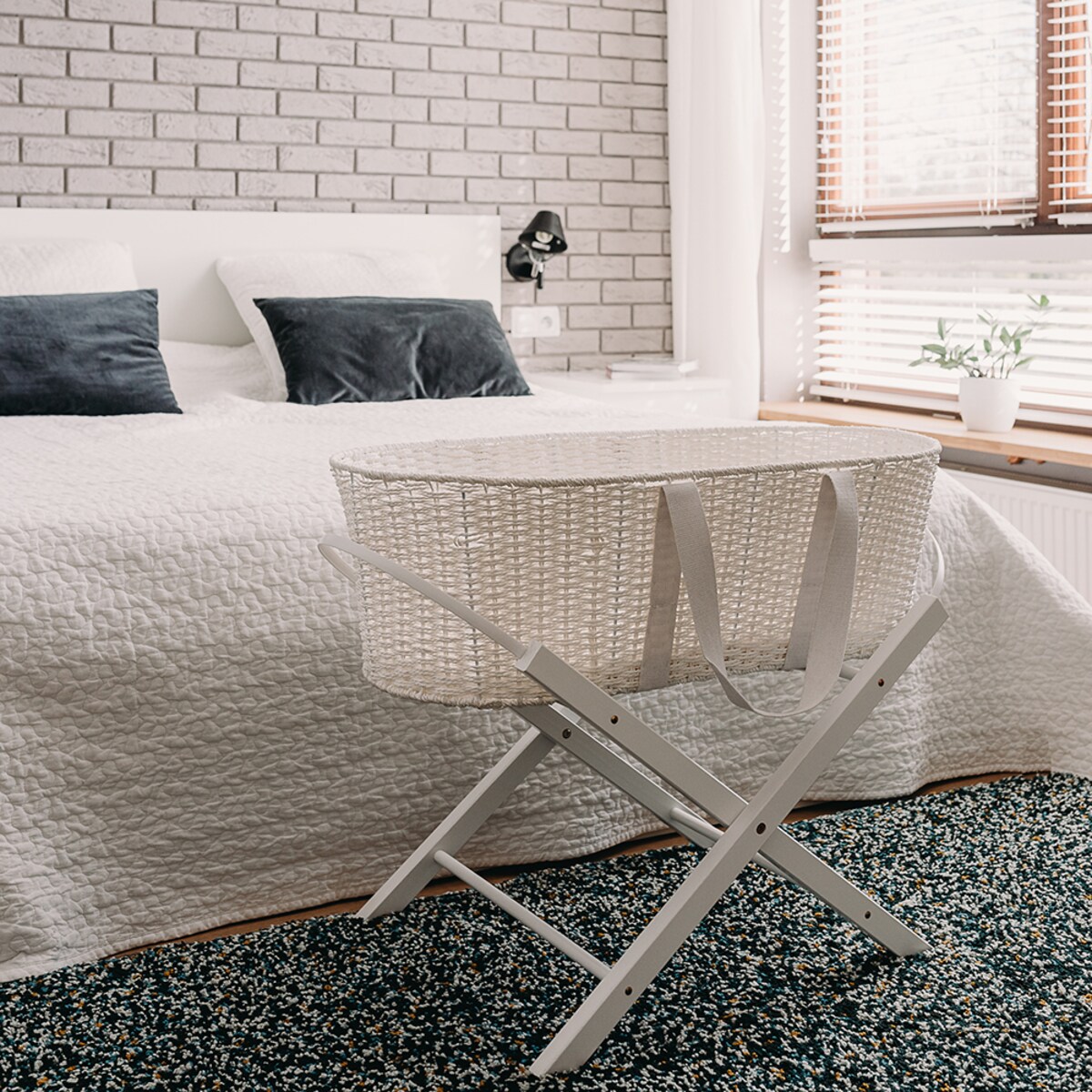 Stojak na kosz Happy Moses - Smart Stand biały