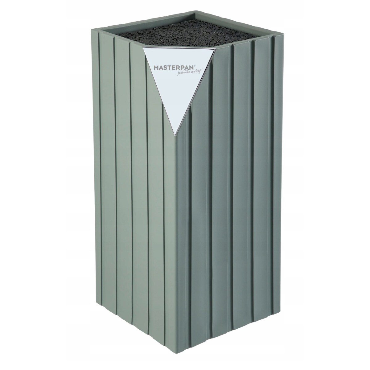 Blok Na Noże Kuchenne Stojak Uniwersalny Wkład Pręciki 22Cm Szary