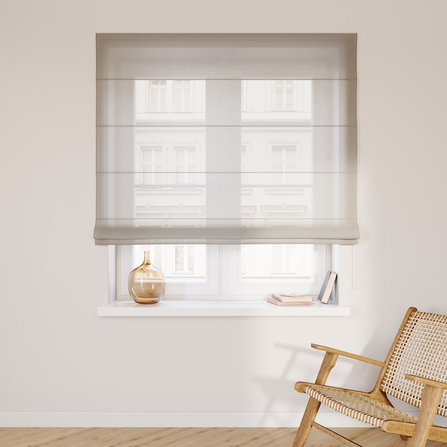 Roleta rzymska Capri 120x150 prześwitujący beżowy