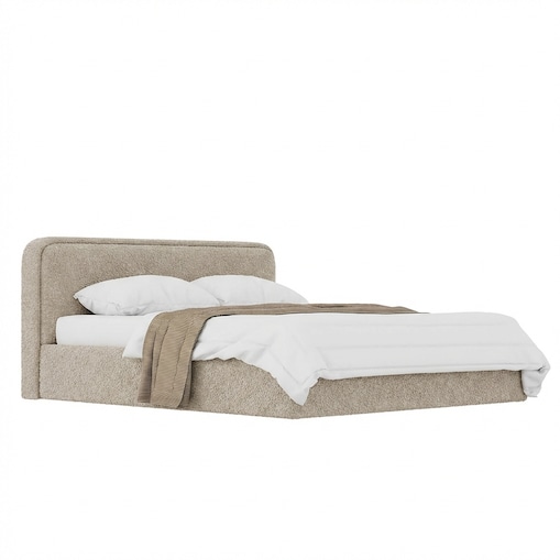 Łóżko Tapicerowane Grand 140X200 Stelaż Pojemnik Na Pościel Loop 03