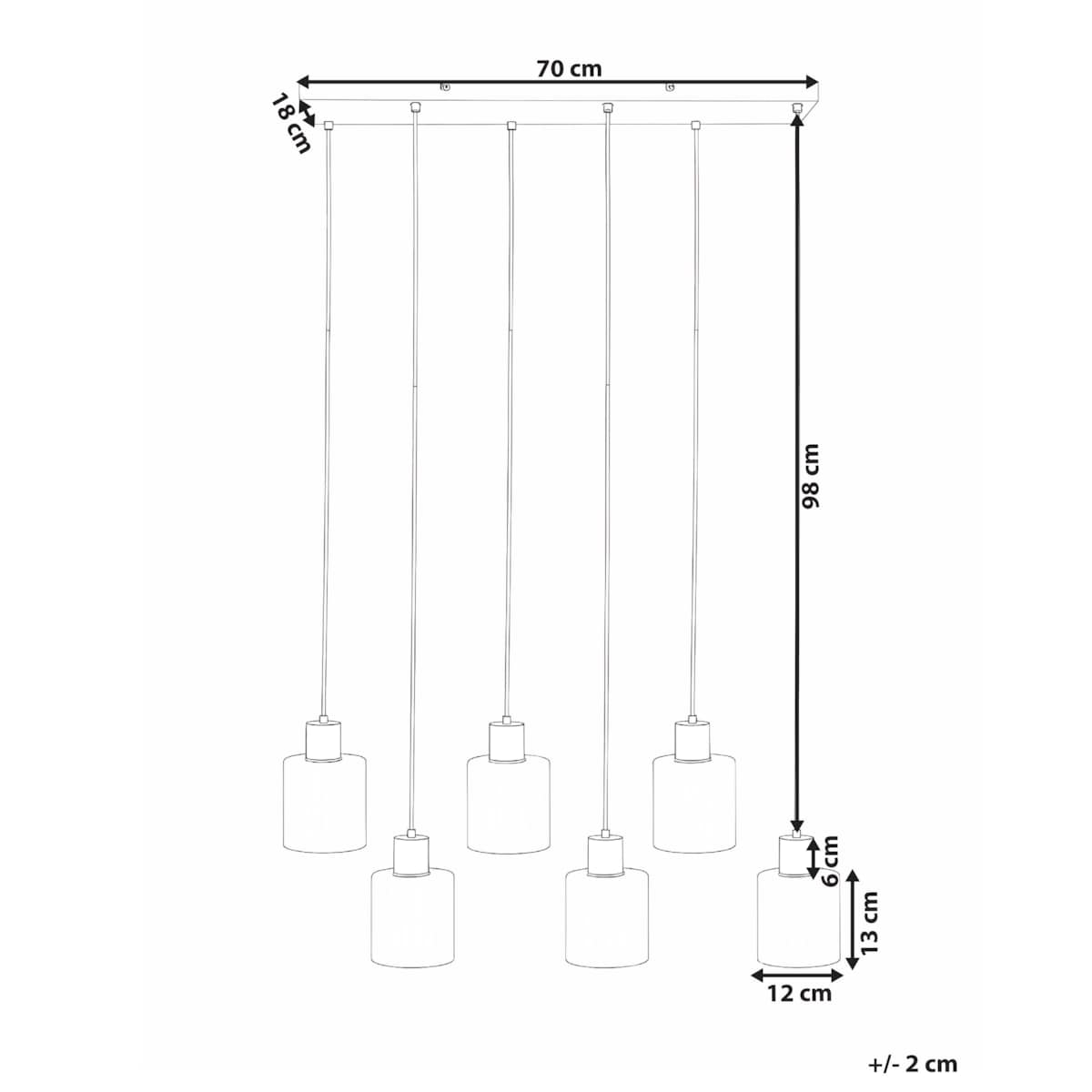 Lampa wisząca KITARE Szkło Beżowy