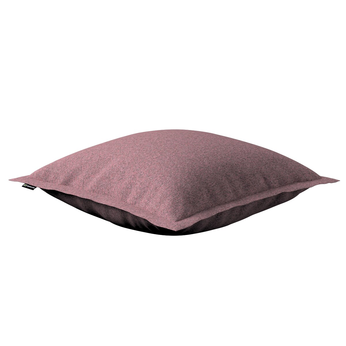 Poszewka Mona na poduszkę 45x45 różowy z czarną nitką