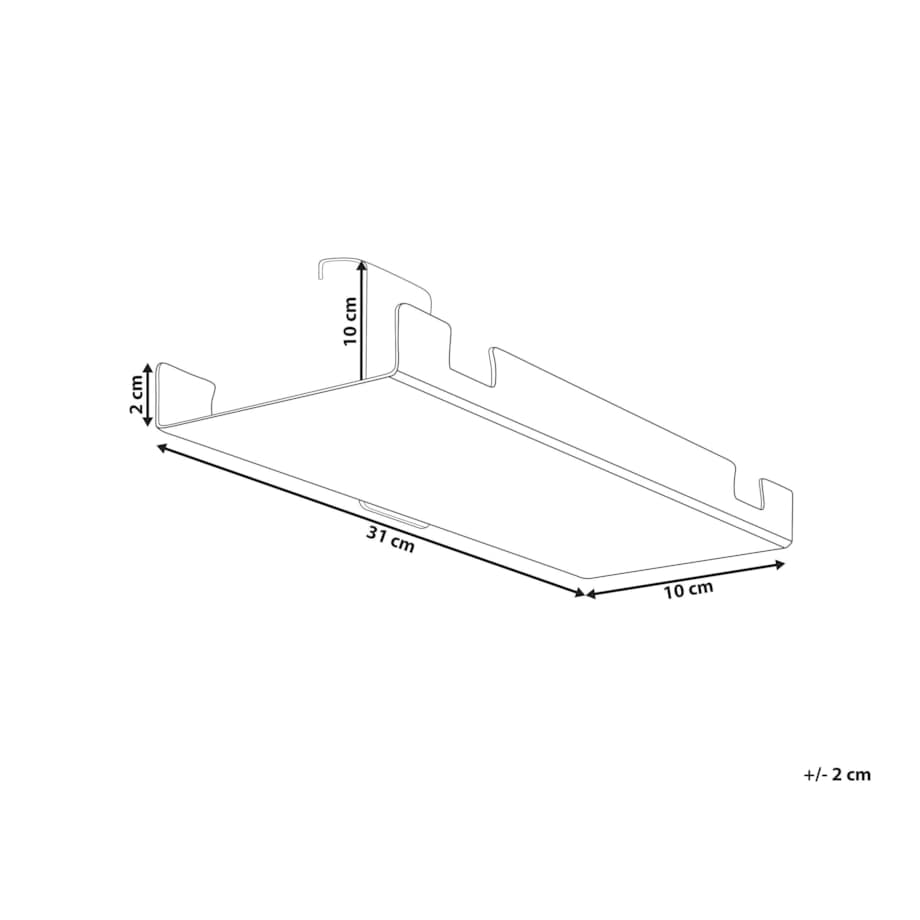 Organizer kabli pod biurko regulowane manualnie czarny TRACIE