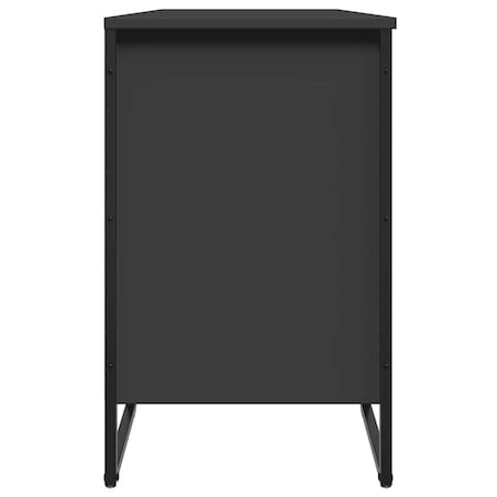 vidaXL Szafka na buty, czarna, 90x38x61,5 cm, materiał drewnopochodny