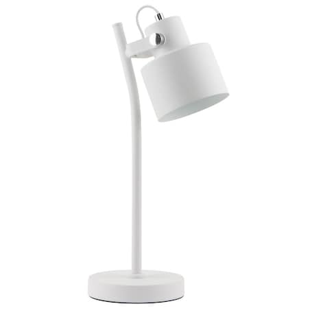 Lampka biurkowa Draco A2038-SWH Zumaline do czytania metal biały srebrny