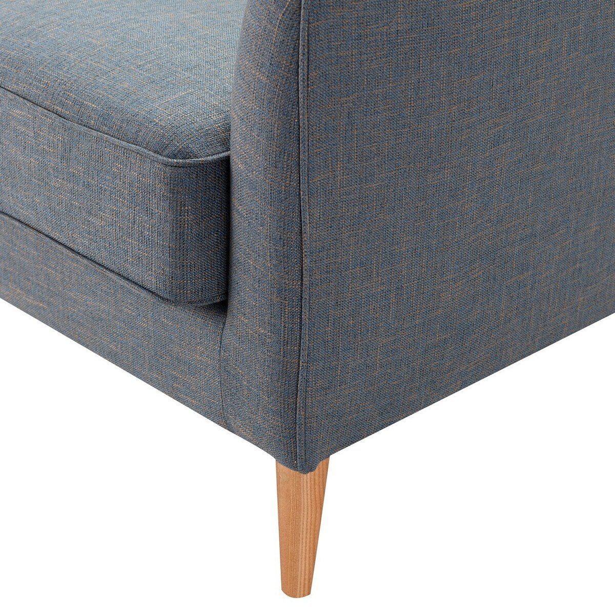 Sofa Venuste denim blue/brown 2-os., 140 x 90 x 90 cm