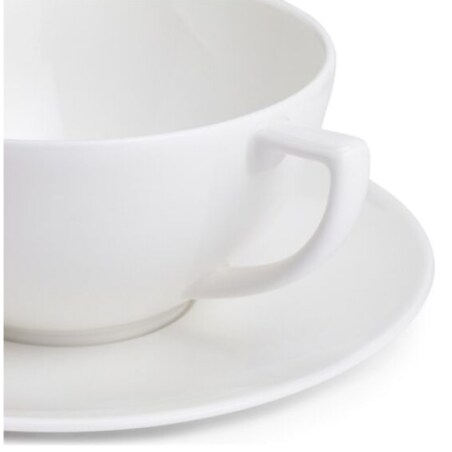Filiżanka do herbaty ze spodkiem Jasper Conran White Wedgwood