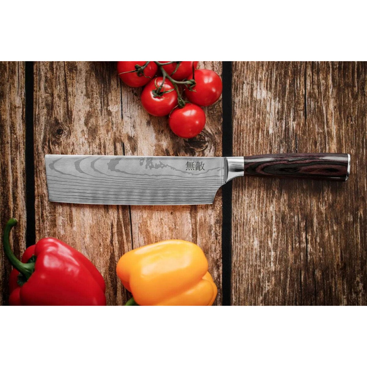 Noże japońskie zestaw 10szt. Muteki w pudełku prezentowym Stal wysokowęglowa