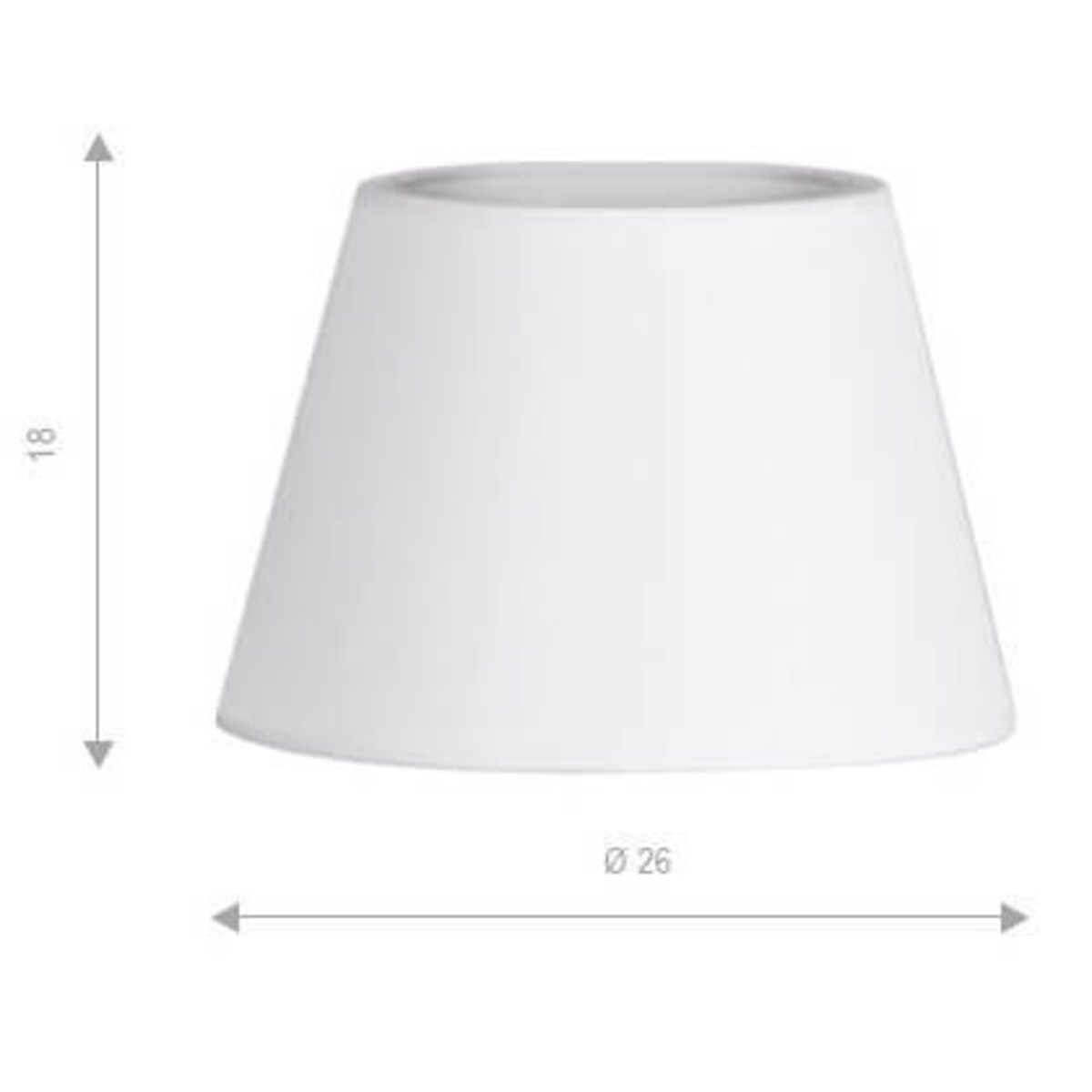 Abażur materiałowy do lampy AZ2602 okrągły biały, Azzardo