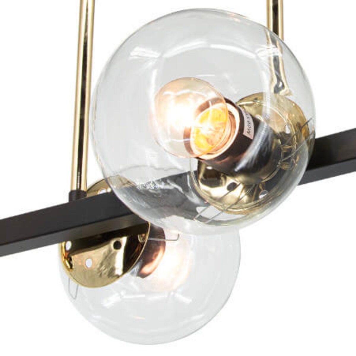 Nowoczesna lampa sufitowa Sintra 3030/4 BL TR szklana balls czarna złota