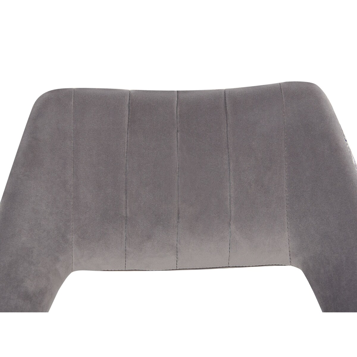 Zestaw 2 krzeseł do jadalni welurowy szary ANSLEY