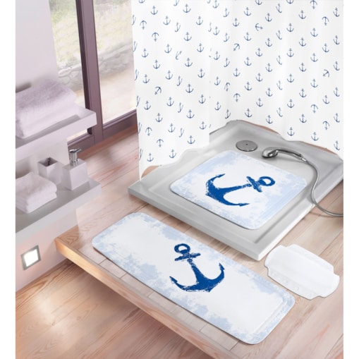 Kleine Wolke Anchor Mata bezpieczeństwa pod prysznic niebieski 55x 55 cm