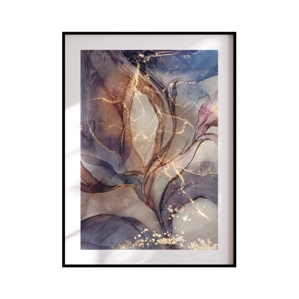 Plakat Ink Art II rozmiar 50x70cm w ramie czarnej aluminiowej | home&you