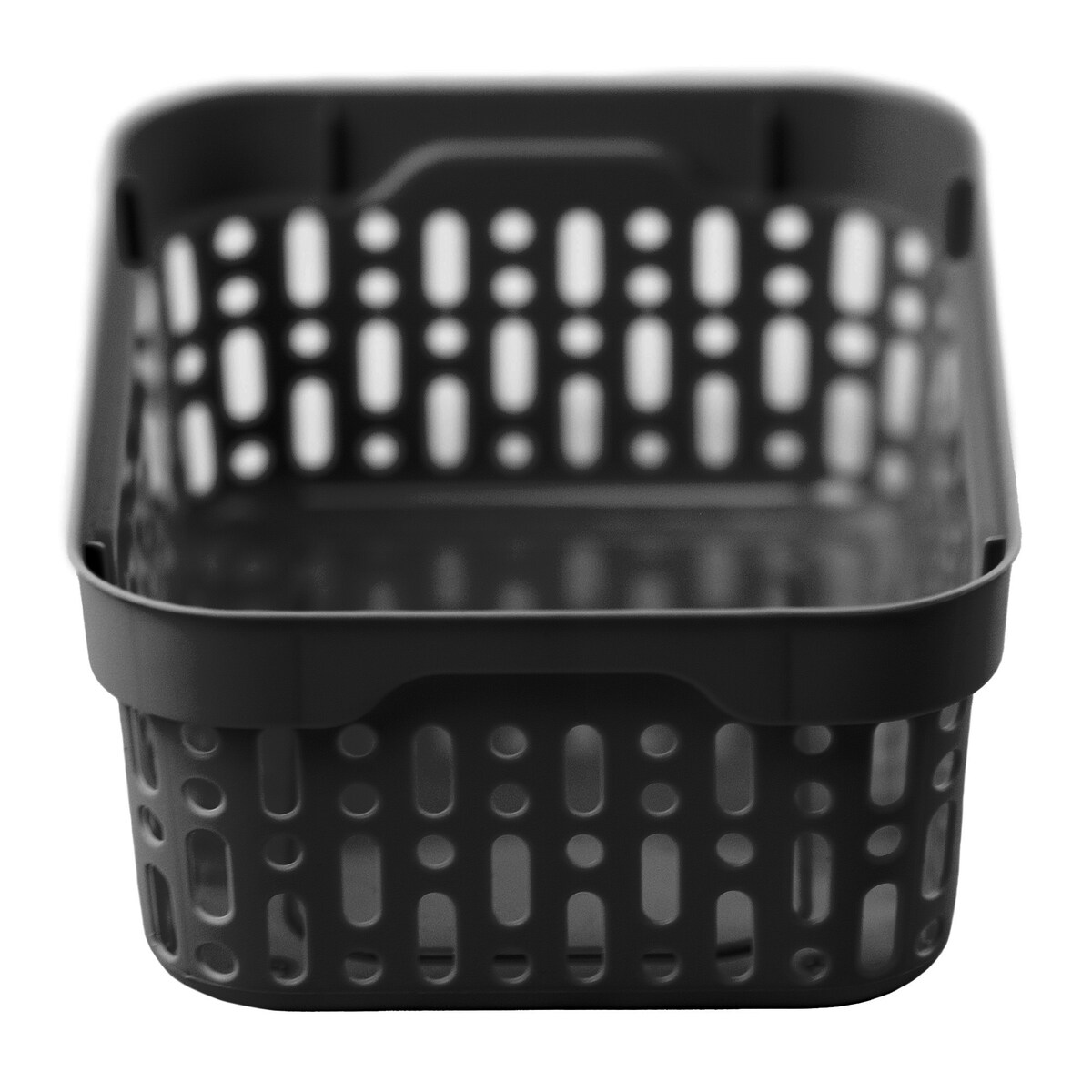 Koszyk Ażurowy Koszyczek XS Plastikowy Na Kosmetyki Do Łazienki Pudełko Pojemnik Do Szuflady Czarny