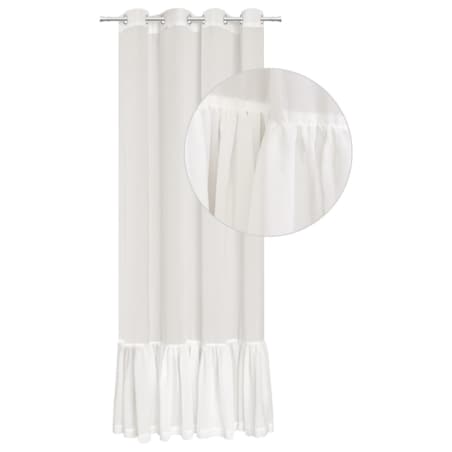 firana "pleat" z falbaną 140x250 cm