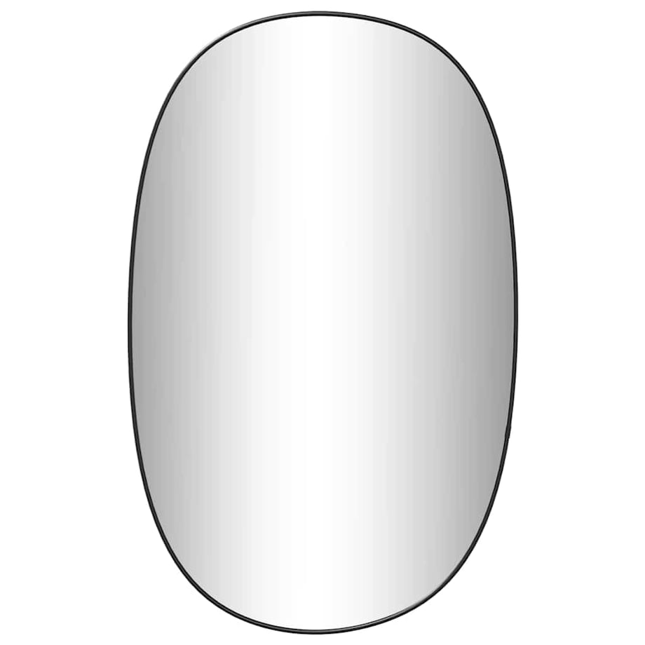 vidaXL Lustro ścienne, czarne, 70x45 cm